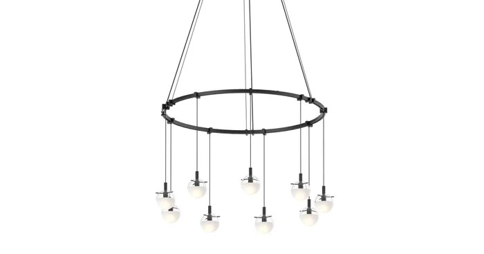 Sonneman Suspenders LED Single Ring Multi Light Pendant