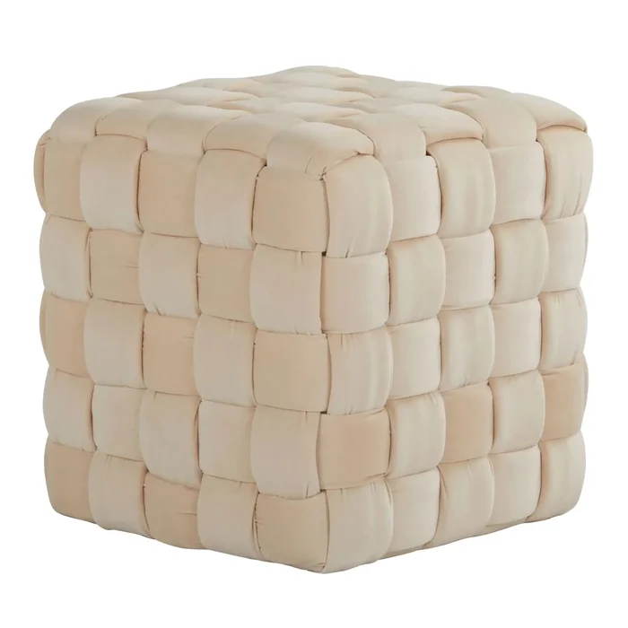 Square Braided Ottoman –