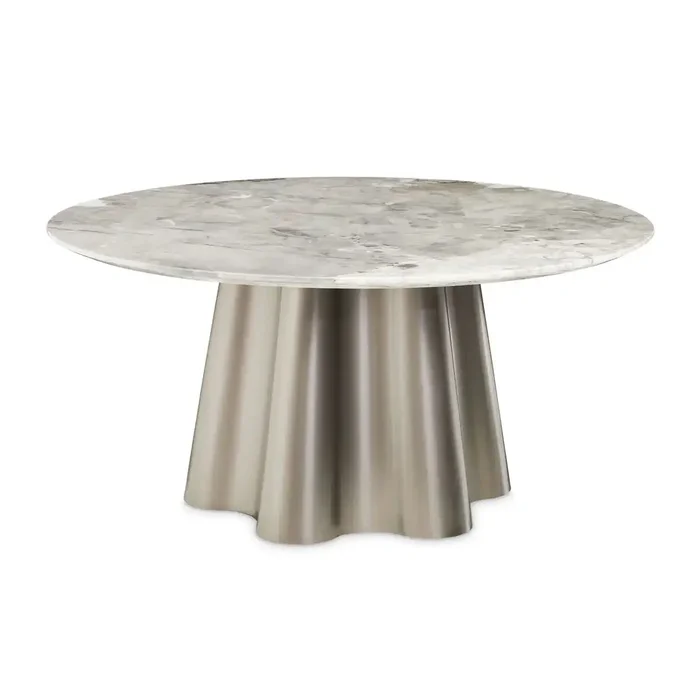 St. Charles – Round Dining Table – Dove Gray