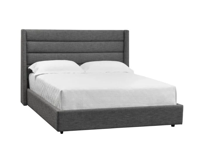 Sunpan 5West Emmit Bed – King – Quarry Fabric