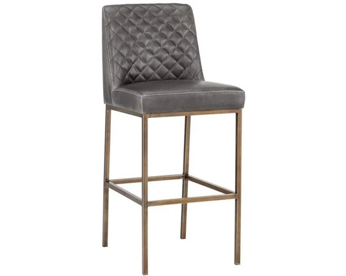 Sunpan 5West Leighland Barstool – Overcast Grey (CL1A) – CLEARANCE SALE (Dropshippable)