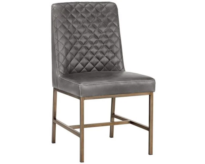 Sunpan 5West Leighland Dining Chair – Overcast Grey – Set of 2 (Dropshippable)