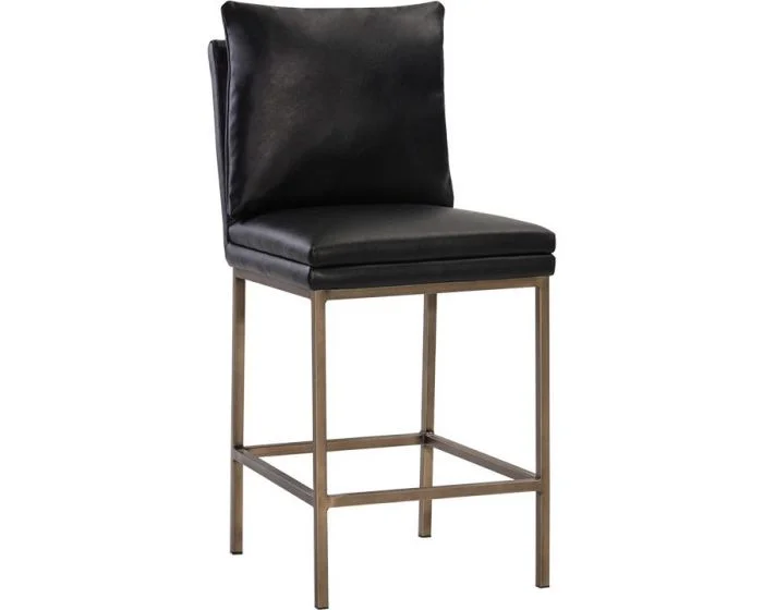 Sunpan 5West Paige Counter Stool – Bravo Black (Dropshippable)