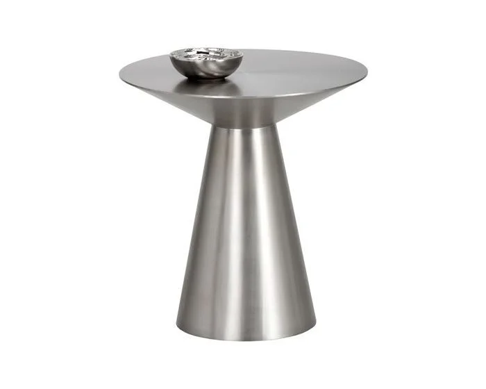 Sunpan Ikon Carmel Side Table – Stainless Steel (Dropshippable)