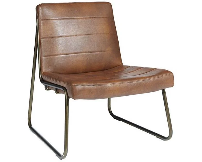 Sunpan Irongate Anton Lounge Chair – Bravo Cognac (Dropshippable)