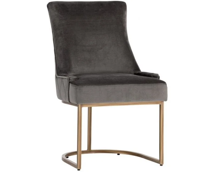 Sunpan Irongate Florence Dining Chair – Piccolo Pebble – Set of 2 (Dropshippable)