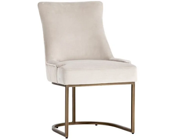 Sunpan Irongate Florence Dining Chair – Piccolo Prosecco – Set of 2 (Dropshippable)