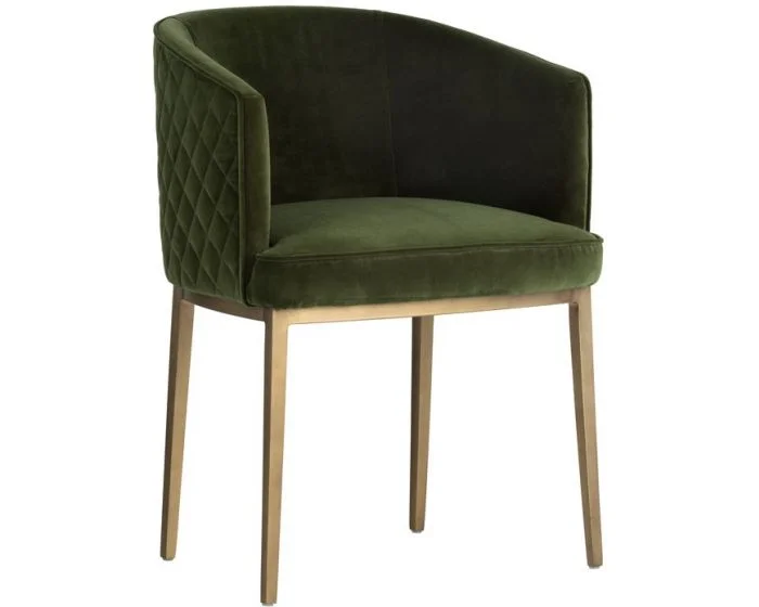 Sunpan MIXT Cornella Dining Chair – Forest Green (Dropshippable)