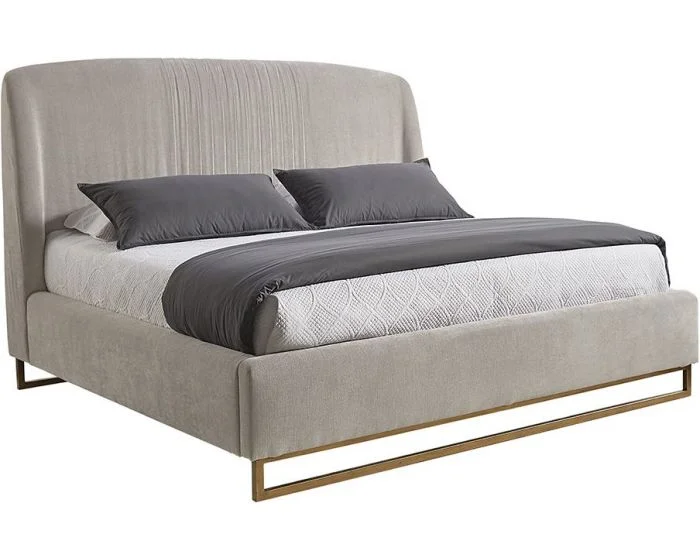 Sunpan MIXT Nevin Bed – King – Polo Club Stone