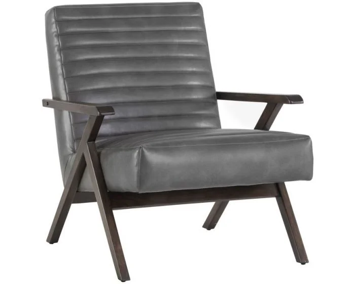 Sunpan MIXT Peyton Lounge Chair – Cantina Magnetite (Dropshippable)