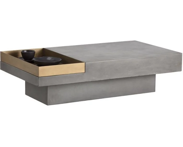 Sunpan MIXT Quill Coffee Table – Rectangular