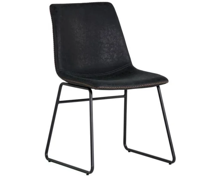 Sunpan Urban Unity Cal Dining Chair – Antique Black – Set of 2 (Dropshippable)