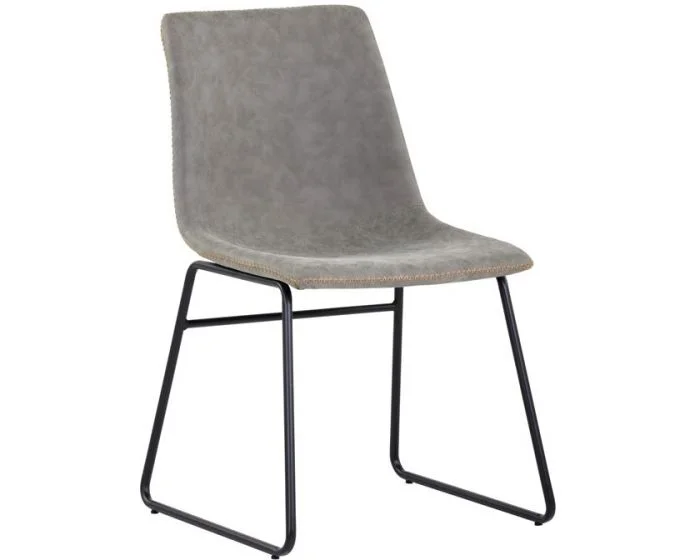 Sunpan Urban Unity Cal Dining Chair – Antique Grey – Set of 2 (Dropshippable)