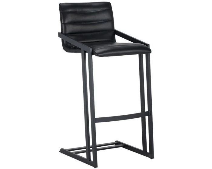 Sunpan Urban Unity Webber Barstool – Cantina Black – Set of 2 (Dropshippable)