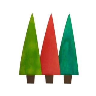 Tahoe tree (large: assorted) Set Of 3