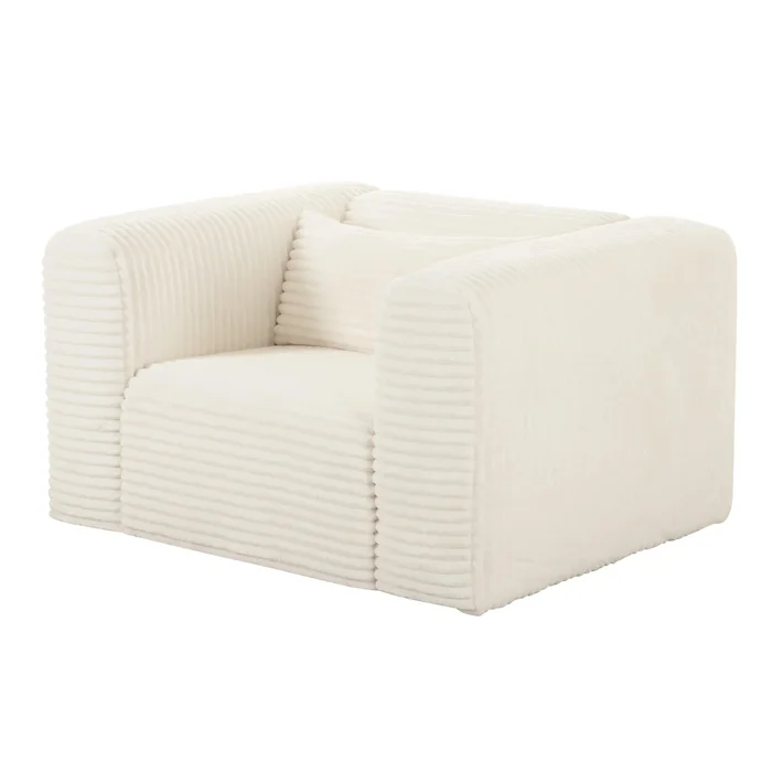 Tarra – Fluffy Oversized Corduroy Armchair
