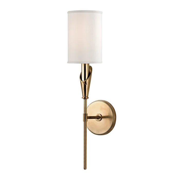 Tate 1 Light Wall Sconce Aged Brass