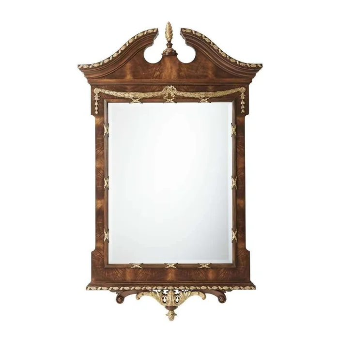 The India Silk Bedroom Wall Mirror
