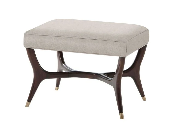 Theodore Alexander The Keno Bros. Collection Ottoman/Stool