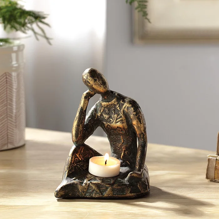 Thoughtful Woman Tealite Holde By SPI Home – 6.5in Height
