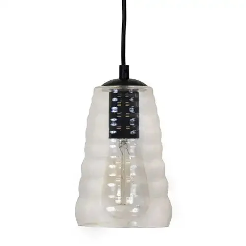 Torus – Long Industrial Pendant – Clear