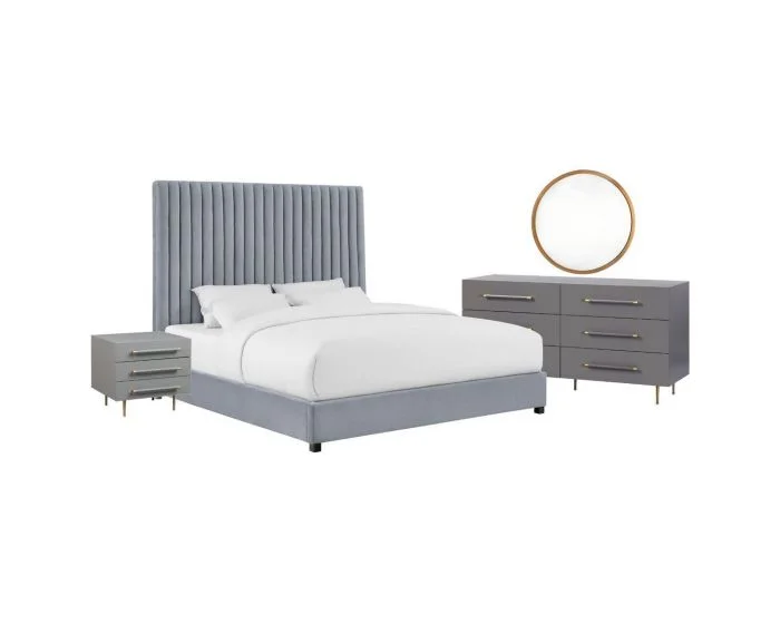 TOV Furniture Arabelle Grey Bedroom Set