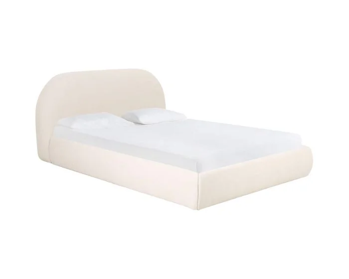 TOV Furniture Bara Textured King Bed – Velvet Cream