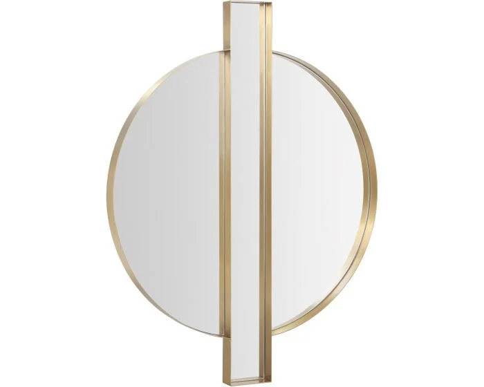 TOV Furniture Carri Round Wall Mirror – Gold (Dropshippable)