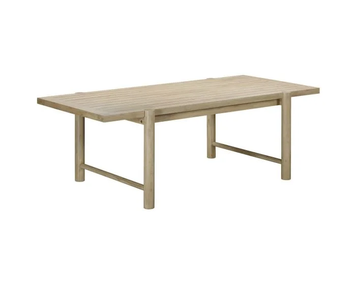 TOV Furniture Gata Outdoor Rectangular Dining Table – Light Teak