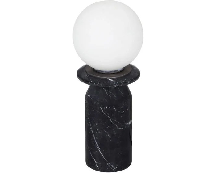 TOV Furniture Globe Lamp – Onyx Black Marble (Dropshippable)