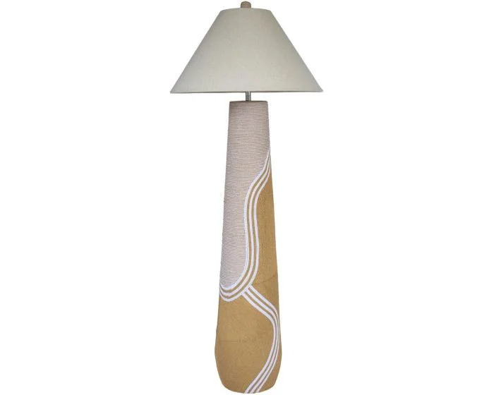 TOV Furniture Harlee Woven Floor Lamp – Natural (Dropshippable)