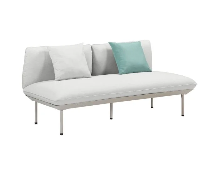 TOV Furniture Katti Outdoor Loveseat – Light Grey