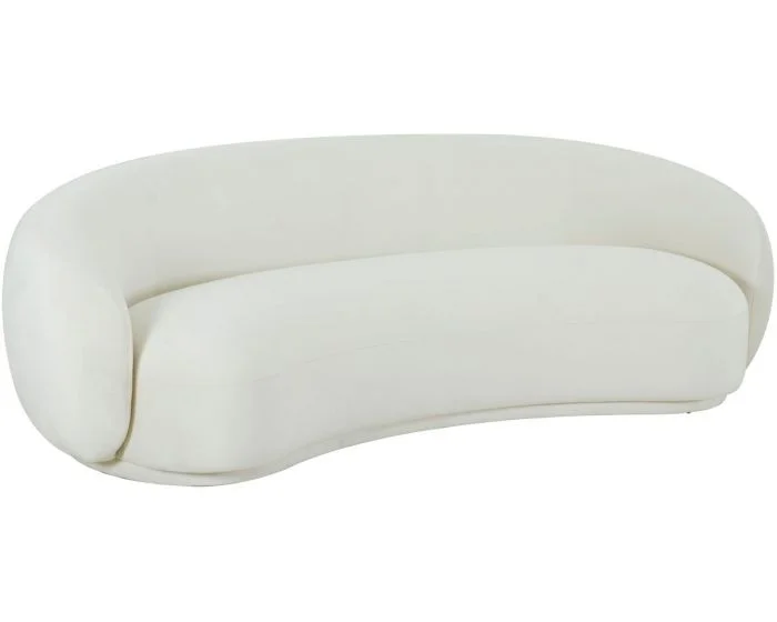 TOV Furniture Kendall Cream Velvet Sofa