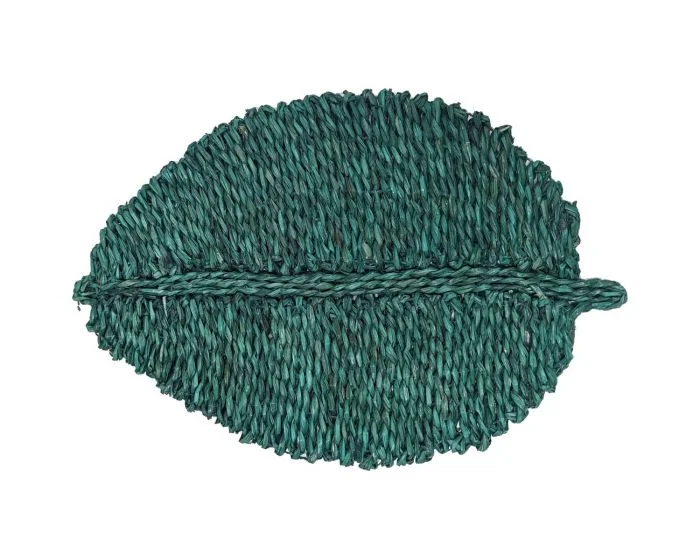 TOV Furniture Leaf Seagrass Placemat – Set of 4 – Green (Dropshippable)