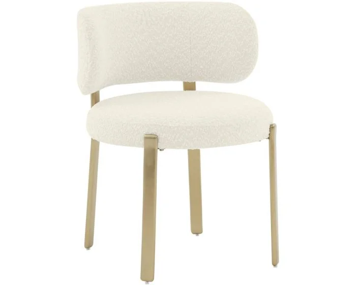 TOV Furniture Margaret Performance Boucle Dining Chair – Cream (Dropshippable)