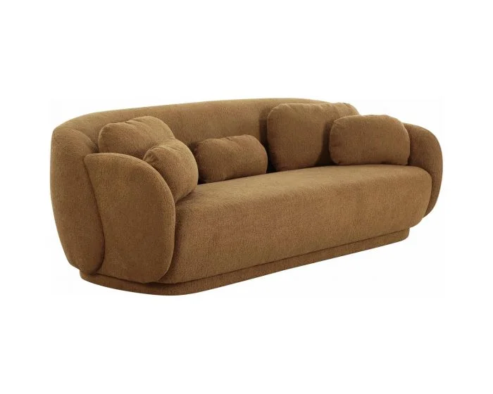 TOV Furniture Misty Sofa – Brown Boucle