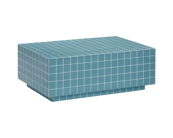 TOV Furniture Mixie Tile Indoor / Outdoor Coffee Table – Blue