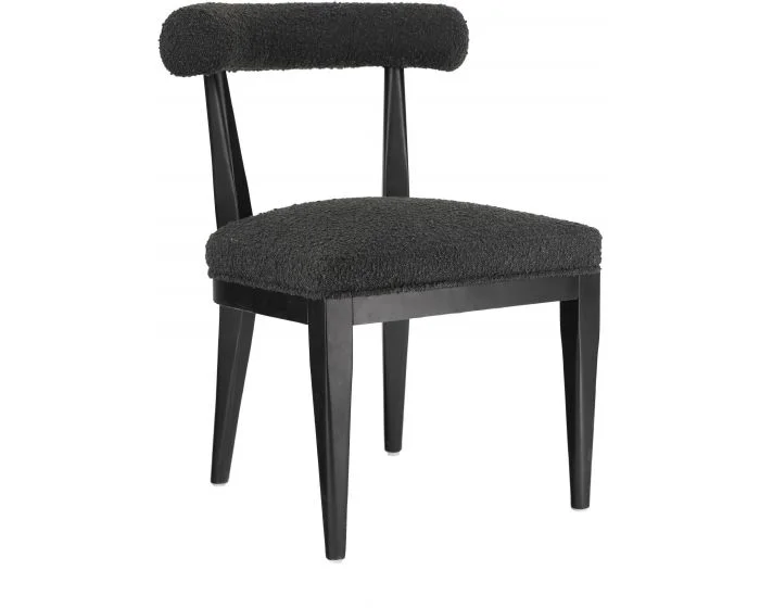 TOV Furniture Palla Performance Boucle Dining Chair – Black (Dropshippable)