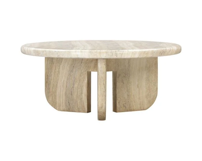 TOV Furniture Patrizia Concrete Round Coffee Table