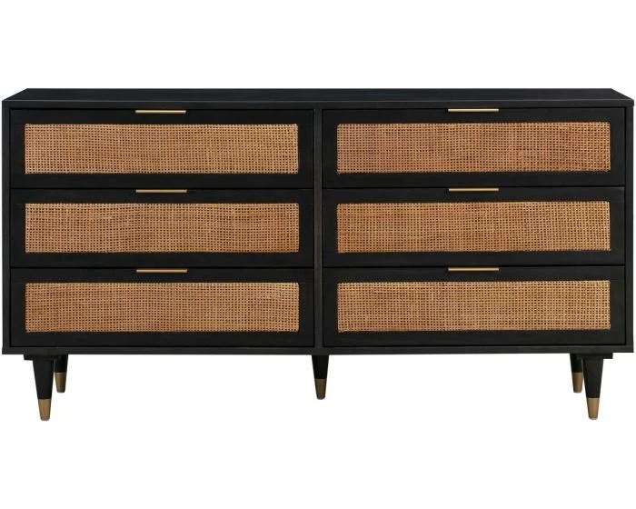 TOV Furniture Sierra Noir 6 Drawer Dresser
