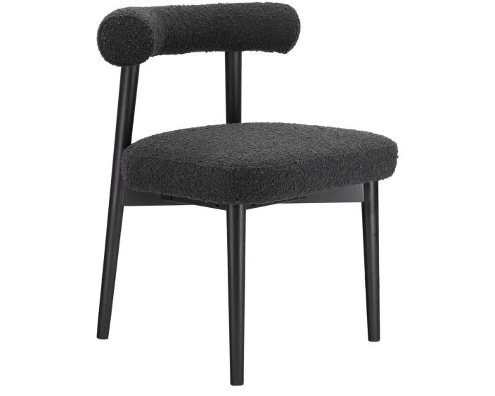 TOV Furniture Spara Performance Boucle Side Chair – Black (Dropshippable)