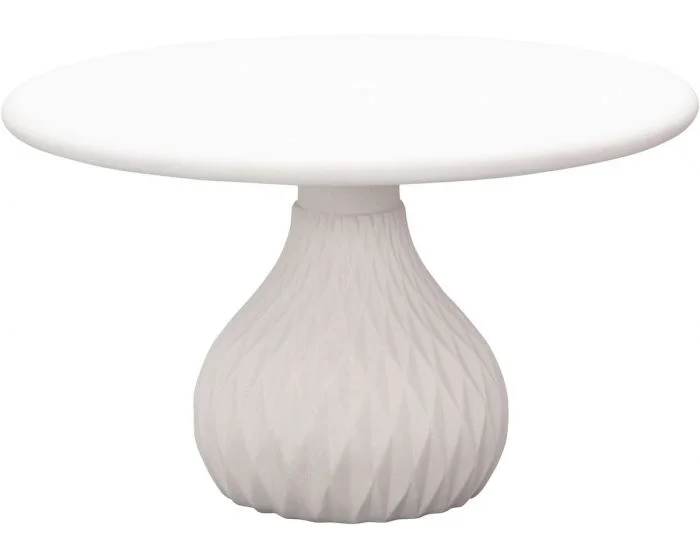 TOV Furniture Tulum Ivory Concrete Coffee Table (Dropshippable)