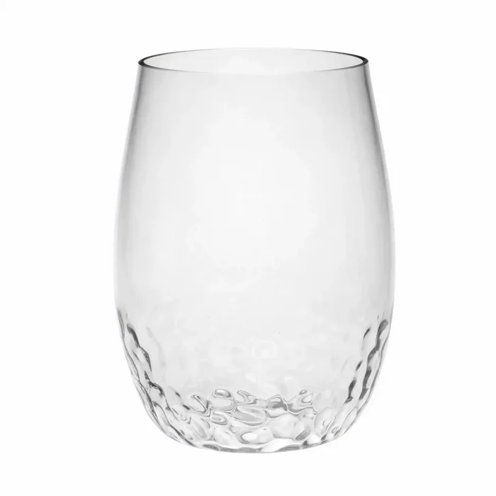 Tritan Hammer – Leadingware Plastic Wine Glasses (Set of 4), Unbreakable 15Oz – Clear