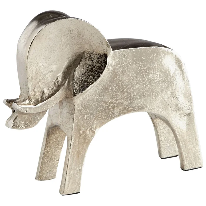 Tusk Tusk! Sculpture – Silver-Grey-Smoke