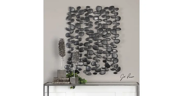 Uttermost 34 Inch x 40 Inch Skipping Stones Iron Dimensional Wall Art by Jim Parsons