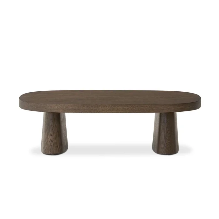 Valen Coffee Table – Rustic Brown Oak Veneer