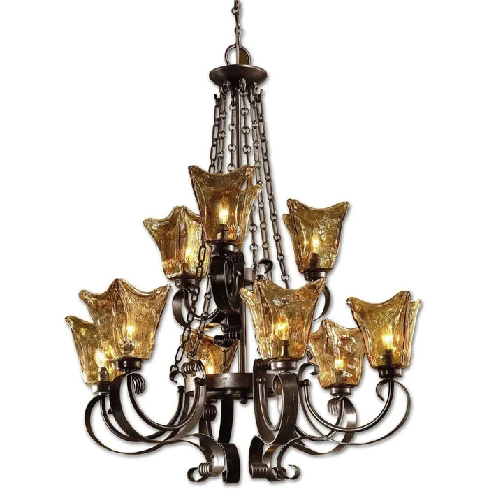 Vetraio 9Lt Oil Rubbed Bronze Chandelier