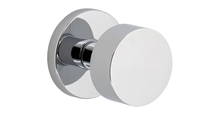 Viaggio Circolo Solid Brass Non-Turning Two-Sided Dummy Knob Set with and Rosette