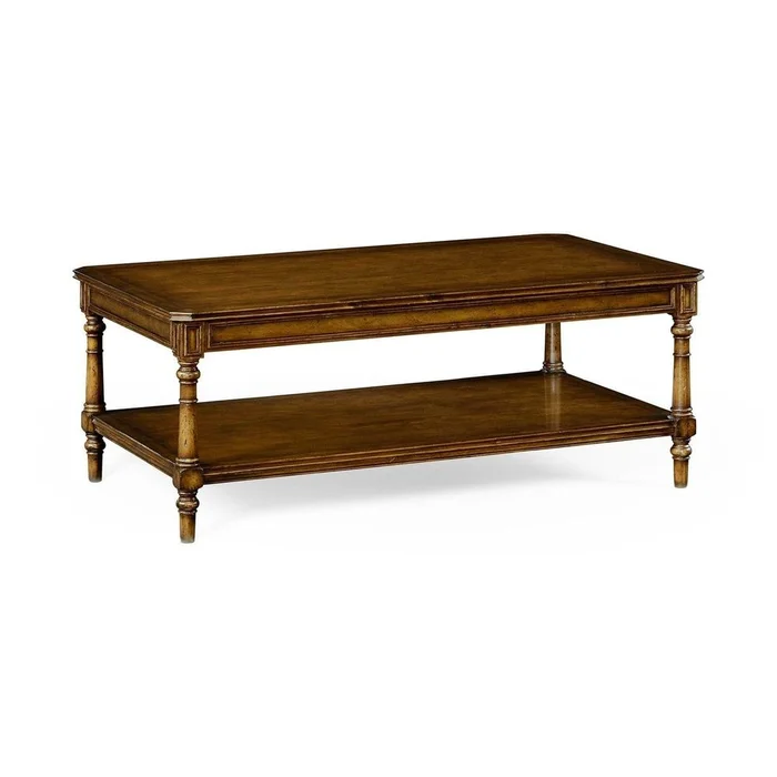 Victorian style walnut coffee table