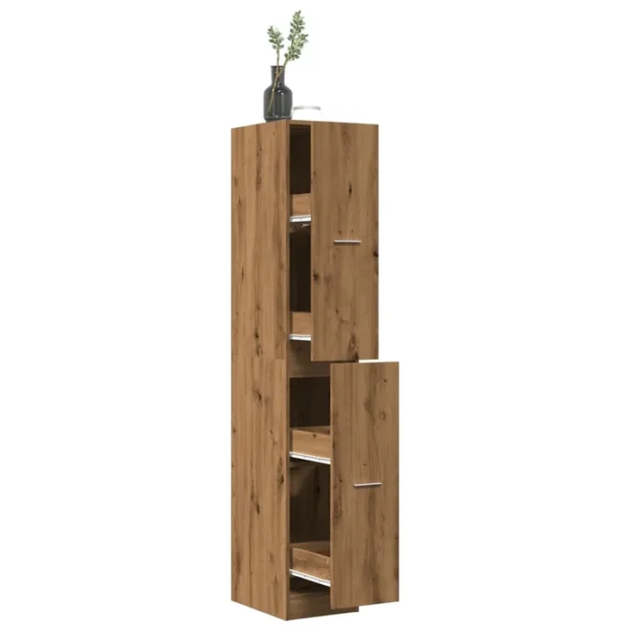 vidaXL Apothecary Cabinet Artisian Oak 30x41x174.5 cm Engineered Wood